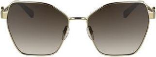 Longchamp 58mm Gradient Square Sunglasses in Gold/Gradient Brown at Nordstrom Rack