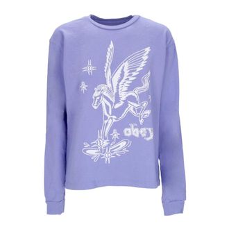 Obey Mujer, Sudaderas, Púrpura, Talla: S