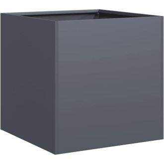 vidaXL Vidaxl - Jardinera De Acero Laminado En Fr&iacute;o Antracita 40x40x40 Cm