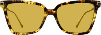 Ferragamo SF2036S Gancini Butterfly Sunglasses - Tortoise