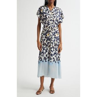 A.L.C. Rem Dot Print A-Line Dress in Navylight at Nordstrom Rack, Size 00