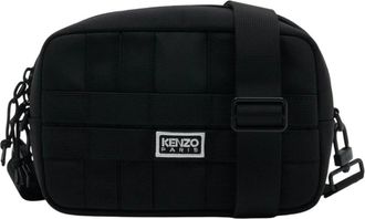 Kenzo Cross Body Bags, female, Black, Size: ONE SIZE Nylon Crossbody Bag
