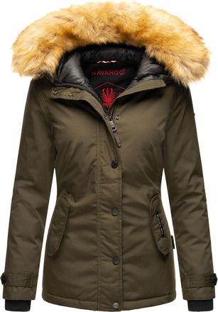 Navahoo Dames Winterjas Laura - Warm, Stijlvol & Met Afneembare Bontkraag