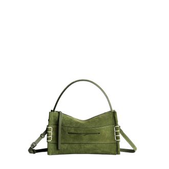 J.W.Anderson Structured Suede Bag with Top Handle and Adjustable Strap
