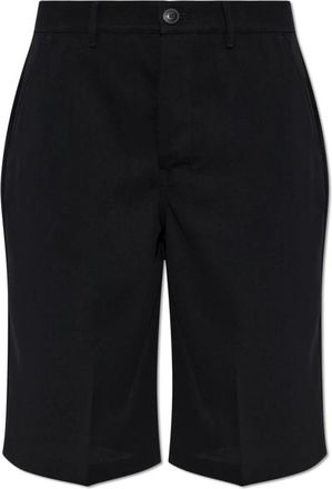 Rick Owens Tailored Work Shorts - Dames - Korte Broeken - Zwart - W28 - Wol - Korte Broeken