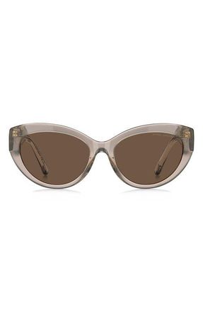 Marc Jacobs 54mm Cat Eye Sunglasses in Nude/Brown at Nordstrom