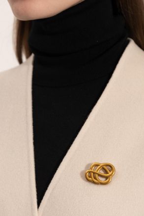 By Malene Birger Brooch In The Shape Of A Logo, Womens, Gold