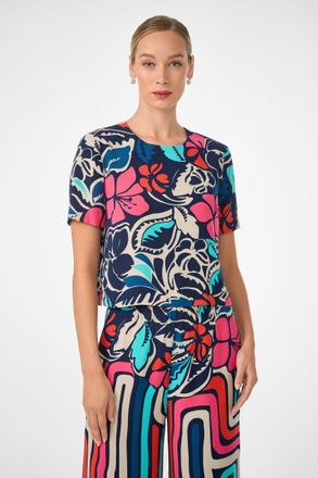 Trina Turk Sitio Short-Sleeve Top