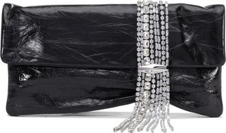 Jimmy Choo London Zandra Clutch - Dames - Clutches - Zwart - ONE Size - Leer - Tassen