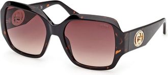 Guess GU00283 52F Womens Sunglasses Tortoiseshell Size 57