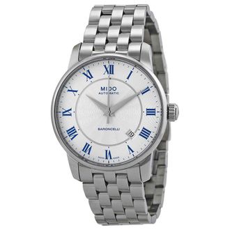 Mido Baroncelli Automatic White Dial Mens Watch M86004211