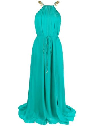 Patrizia Pepe Jurk met kettinghals - Blauw