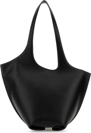 The Attico Black La Scoop Medium Shoulder Bag