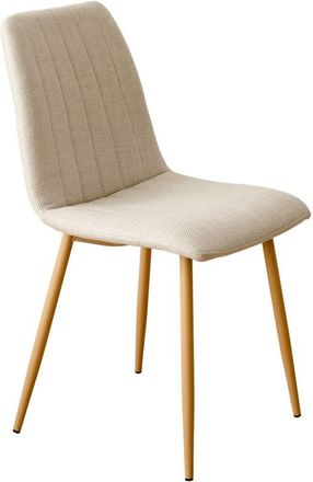 Kenay Home Silla tapizado beige 44,5 x 86 cm