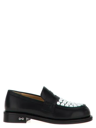 Mach & Mach Calfskin Slip-On Womens Loafers