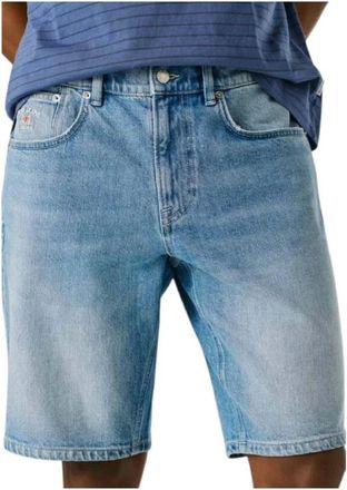Pepe Jeans London Korte Broeken, Heren, Blauw, W36, Denim, Denim Shorts