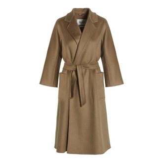 Max Mara Ludmilla Icon Coat - female - Max Mara - Belted Coats - Beige - M - Coats