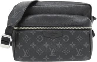 Louis Vuitton Pre-owned Taiga Rama Outdoor Messenger Shoulder Bag - Dames - Vintage Schoudertas - Zwart - ONE Size - Leer - Vintage