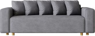 Concept Usine Sof&aacute; convertible de 3 plazas en terciopelo gris