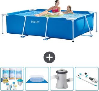 Intex Piscina Con Estructura Rectangular - 220x150x60 Cm - 7-piezas S20819