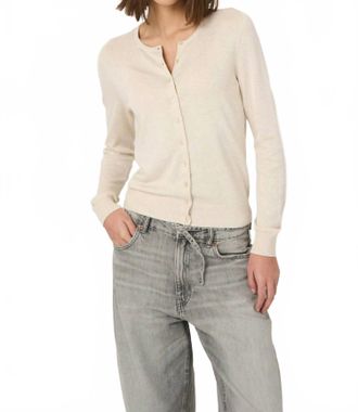 Repeat Fine Knit Cardigan In Ivory
