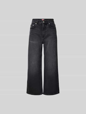 Kenzo Wide Fit Jeans in 7/8-L&auml;nge in Dunkelgrau, Gr&ouml;&szlig;e 25