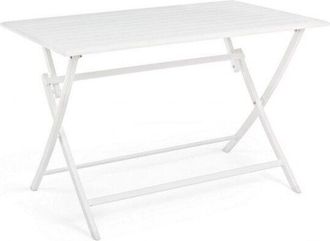 BIZZOTTO Bizzotto - Mesa De Exterior En Aluminio Blanco Elin 110x70x H71 Cm