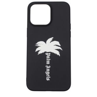 Palm Angels Porta I Phone I Phone 15 Pro M M&auml;nners Polyurethan Schwarz