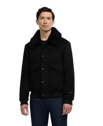 Pajar Mens Lebron Lightweight Wool Bomber Jacket