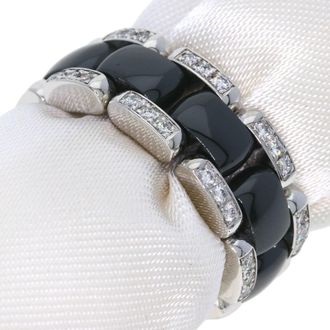 Chanel White Gold (18K) Ceramic Band Ring (Pre-Owned)