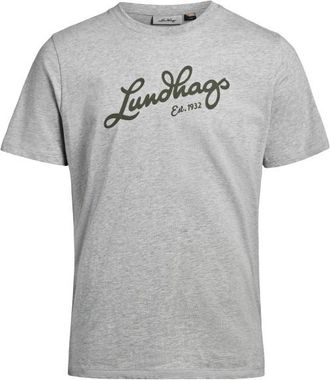 Lundhags J&auml;rpen Logo T-Shirt T-Shirt f&uuml;r Herren | grau