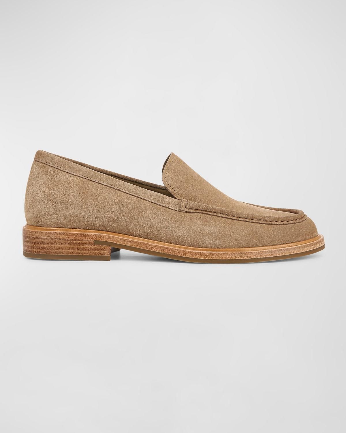Vince Men Miles Suede Moccasin-style Loafer Slip on Shoes Cocoa Brown Size 11.5 Vince Men main image 2