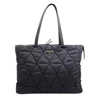 Prada Pre-owned Tote Bags, female, Black, Size: ONE SIZE Pre-owned Vintage Tote Bag