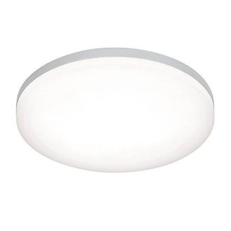 Netlighting Noble Integrated LED 1 Light Bathroom Flush Light Opal Silver IP44