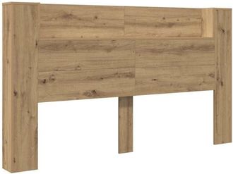 vidaXL Headboard Artisan Oak 180 x 17 x 104.5 cm Engineered Wood vidaXL