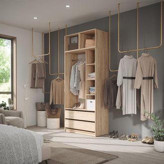 Vicco Armario De Ropa Elmo, Sonoma, 50 X 40 Cm Lote De 3, Vicco