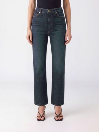Khaite Jeans skinny Abigail a vita alta in denim di cotone blu