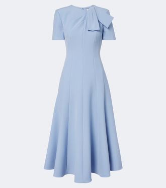 Roland Mouret Bow-detail cr&ecirc;pe cocktail dress