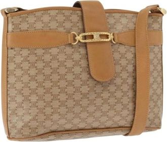 Celine Pre-owned Cross Body Bags, female, Beige, Size: ONE SIZE Pre-owned Plastic Crossbody Bag