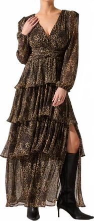Astr Anora Dress In Leopard Print