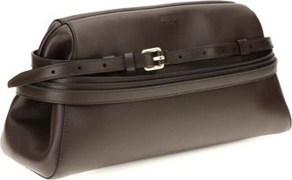 Moschino Womens Handbag Nappa Nero Cioccolato Shoulder Bags