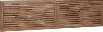 vidaXL Cabecero De Cama Natural Madera De Teca Maciza Vidaxl