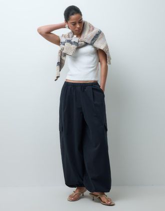 Asos pantaloni balloon oversize neri-Nero