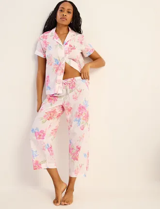Lauren Ralph Lauren Womens Floral passion lightweight pyjama set
