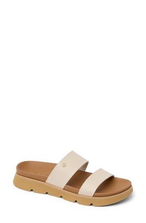 Reef Vista Luxe Thea Platform Slide Sandal in Parchment at Nordstrom, Size 11