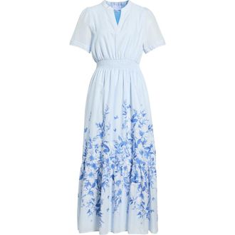 Sugarlips Fernie Field Janey Cotton Poplin Maxi Dress in Light Blue at Nordstrom, Size X-Large