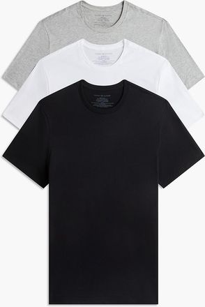 Tommy Hilfiger Mens Cotton Classics Crewneck Undershirt 3-Pack - Black Pepper - XL