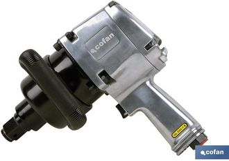 cofan Pistola Impacto 1, Pistola De Impacto Con Cuadradillo De 1 Pulgada Con Regulador De Par De Apriete De 5 Posiciones. Gatillo Sensibilizado Para Una Exa