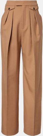 Chloé High-rise wool wide-leg pants