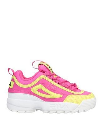 Pink shoes fila best sale